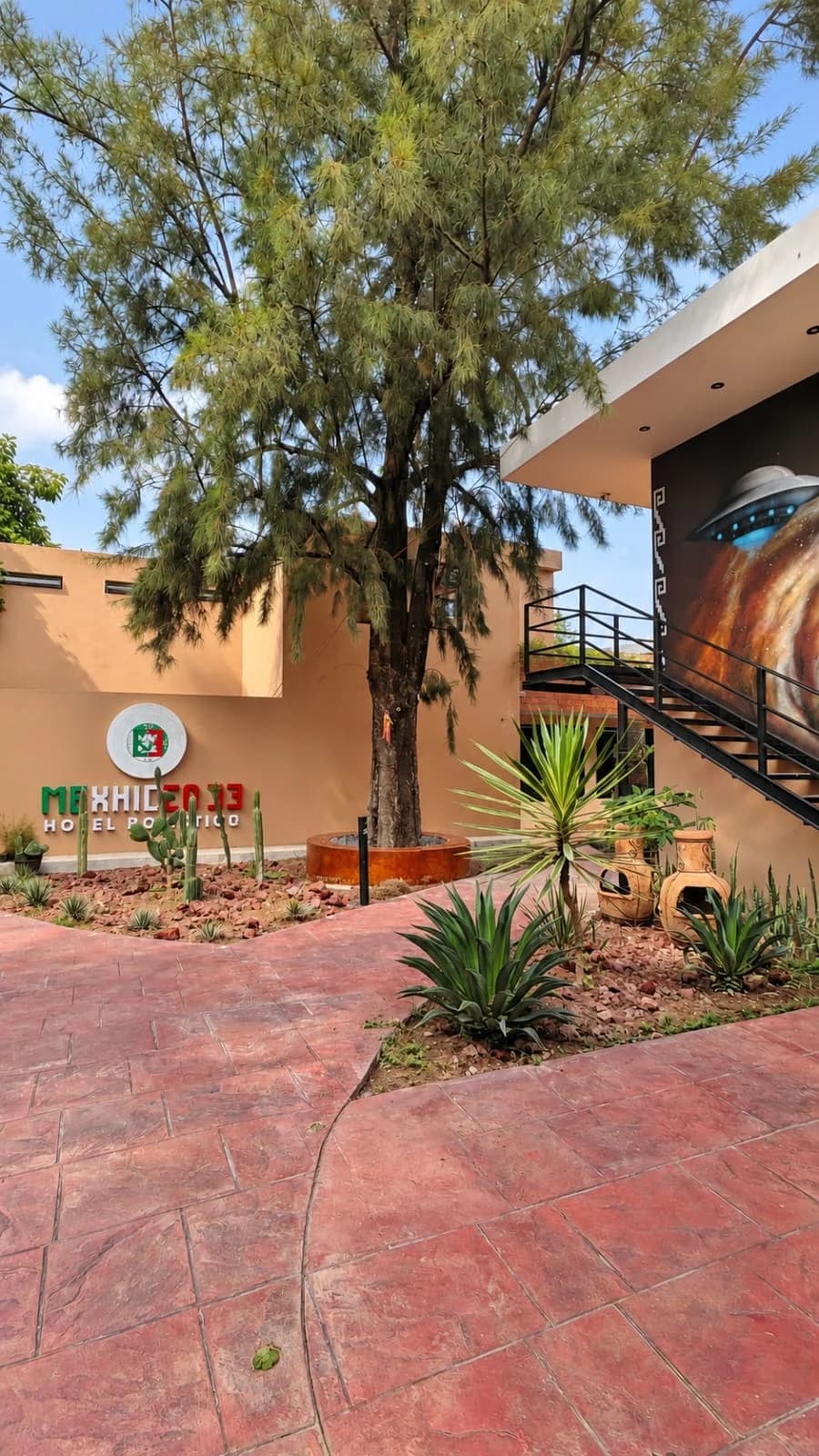 Patio interior del hotel